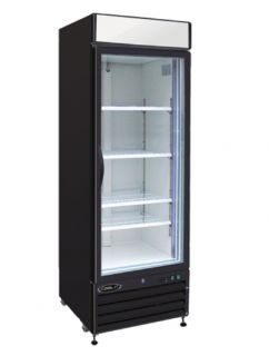 Kool It 27 Refrigerated Merchandiser   (1) Self Closing Glass Door, 23 cu ft, Black