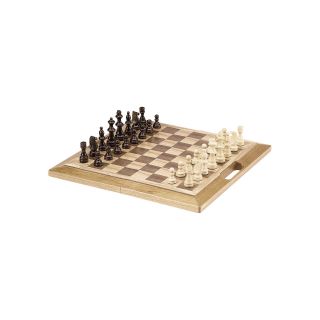 Hardwood Chess Set with Handle