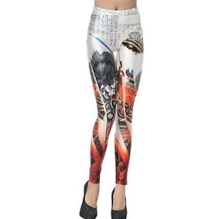 Elonbo Ancient People With Words Style Digital Painting Tight Women Leggings