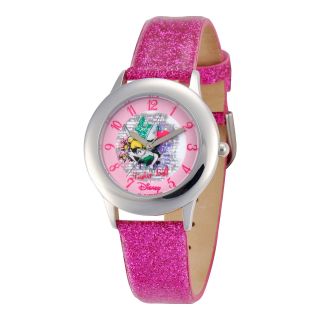 Disney Tinker Bell Pink Glitter Strap Watch, Girls