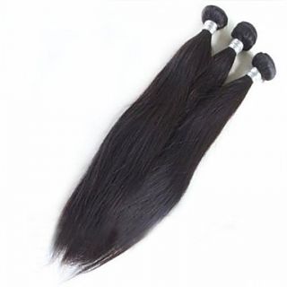 12 Inch Brazilian Straight hair Weft 100% Virgin Remy Human Hair Extensions 3Pcs