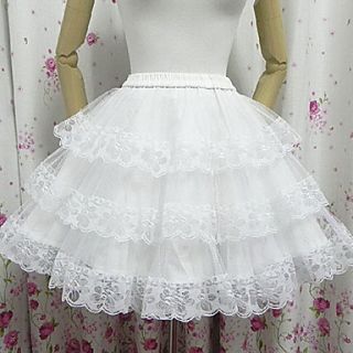Angel Girl Pure White Lace Sweet Lolita Cosplay Skirt