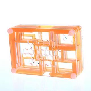 PI04 Protective 9 Layer Acrylic Case Enclosure Box for Raspberry PI   Translucent Orange