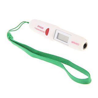 0.6 LCD Portable Non Contact Infrared Thermometer   White ( 50~220°C Range)
