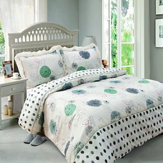 SINUOER Cotton Twill Four Piece Bedclothes Fable(Screen Color)