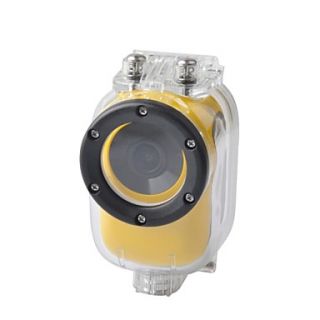 30m Waterproof Full HD 1080p 5.0 MP CMOS Outdoor Sport DVR Camcorder   Yellow