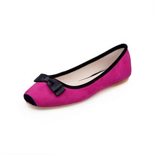 Suede Womens Flat Heel Ballerina Flats Shoes (More Colors)
