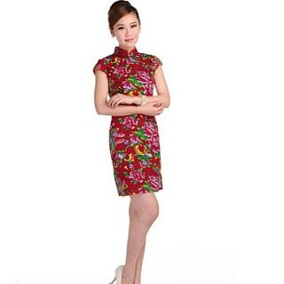 Womens Colla Flowers Elegant The Chinese Dress