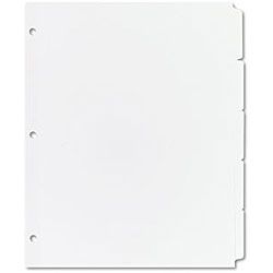 Avery 11506 Recycled Plain 5 tab White Tab Dividers (box Of 26)