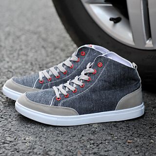 Trend Point Mens Fashion Canvas Shoes(Gray)
