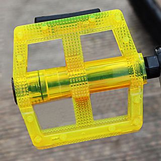 CoolChange PC Material Ultralight Anti Slip Yellow Ball Bearing Pedal