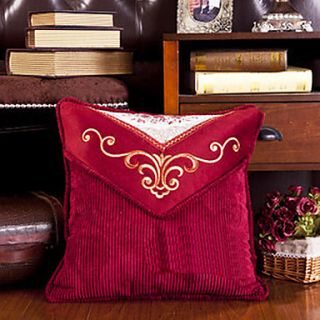 Euro Flower Pattern Decorative Pillow With Insert 4 Color Available