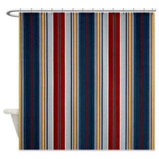  Nautical Red and Navy Blue Shower Curtain  Use code FREECART at Checkout