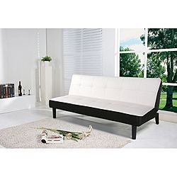 Columbus White Futon Sofa Bed