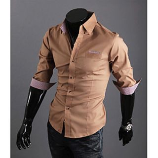 Midoo Short Sleeved Elegant Shirt(Khaki)