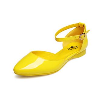 XNG 2014 Spring One Button Candy Color Sandal Shoes (Yellow)