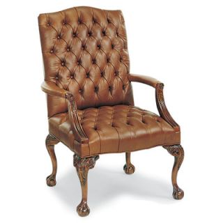 Fairfield Chair Tufted Leather Occasional Chair 5378 01 1070 Color Saddle