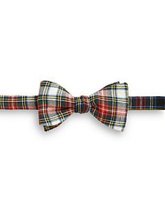 Eton of Sweden Plaid Bow Tie   Red