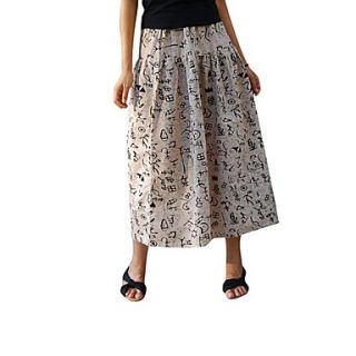 Womens Long Maxi Floral Printed Ethnic Elastic Skirts