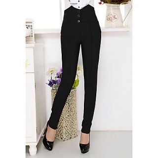 SNY Womens Fashion High Waist Black Pencil Skinny Long Pants