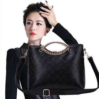 MIQIANLIN Womens Fashion Embossing Crossbody Handbag(Black)