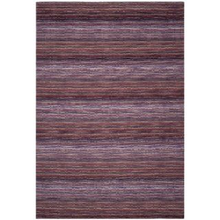 Safavieh Hand loomed Himalaya Purple Wool Rug (5 X 8)