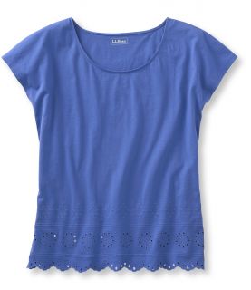 Embroidered Eyelet Tee