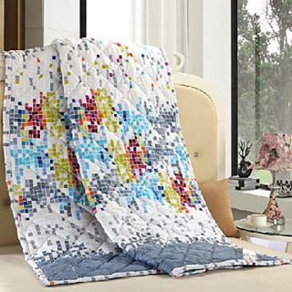 Luolaiya Impressionismlarge Imitation Cotton Printing Summer Cool Quilt (Screen Color)