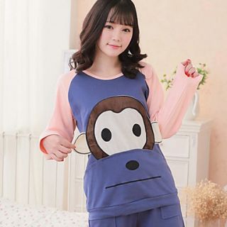 Womens Monkey Pattern Pajama