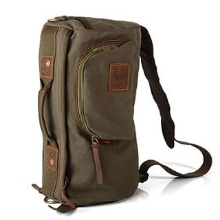 MUCHUAN Mens Male Vintage Cotton Canvas Backpack,Rucksack School Bag Satchel Hiking Bag(Screen Color)