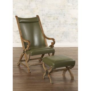Largo Hunter Chair and Ottoman L820  /  L821 Color Sage