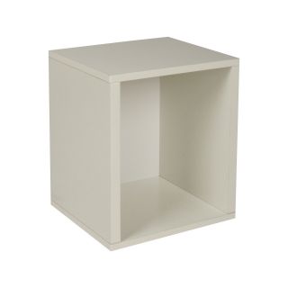 WAY BASICS Stackable Storage Cube Plus, White