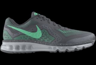 Nike Air Max 2014 iD Custom (Wide) Kids Running Shoes (3.5y 6y)   Grey