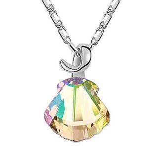 Xingzi Womens Charming Multi Color Crystal Dangling Necklace