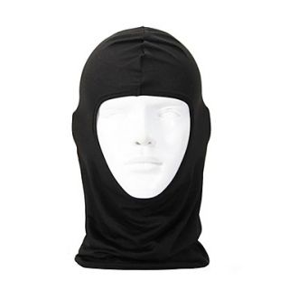 Cycling Unisex Lycra Ultra thin Black Protective Face Mask