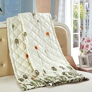 Luolaiya Fly In The Sky Small Imitation Cotton Printing Summer Cool Quilt (Light Green)