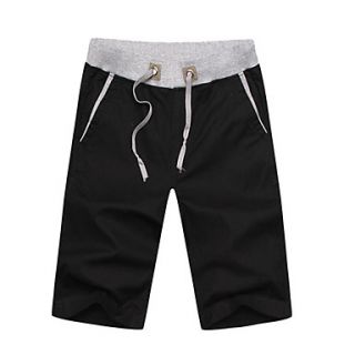 ARW Mens Leisure/Sports Short Solid Color Black Pants