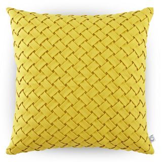 CONRAN Design by Smocked Lattice Decorative Pillow, Yellow