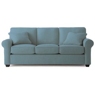 Possibilities Roll Arm 86 Sofa, Cornflower