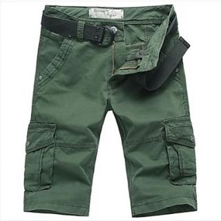 Mens Summer Casual Multi Pocket Cargo Shorts
