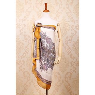 ZICQFURL Womens Fashion Simple Cashew Floral Long Scarf(Screen Color)