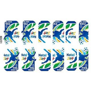 Top Selling Football Sports Nail Art Wrap For Hot Ladies Fashion 3D Stickers