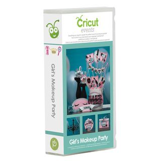 Cricut Girls Makeup Party Cartridge (MultiModel 2001092Materials Plastic, metalUse with all Cricut machinesCreate invitations, decorations, and party favorsFeatures cosmetics, curling irons, eye masks, and other makeup themed imagesInstructions and phot