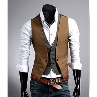 MSUIT Fashion Holiday Two MenS Grid Vest Z9158
