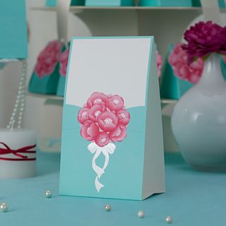 Floral Theme Wedding Place Card   Set of 10