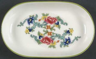 Royal Doulton Floradora Green Oval Hors dOevre Dish, Fine China Dinnerware   Fi