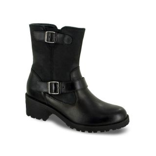 Eastland Belmont Womens Buckle Leather Boots, Black