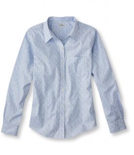 Pinpoint Oxford Shirt, Original Fit Long Sleeve Paisley Misses Petite