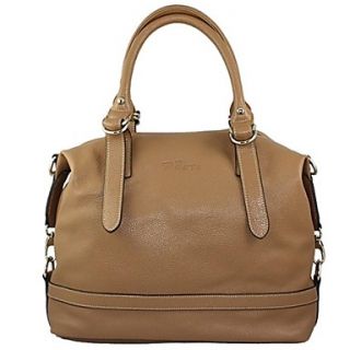 Womens Simple Generous Bag Split Leather 2014 Tote Handbag Linning Color on Random