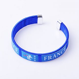 France 2014 World Cup Knitting Couple Bracelets